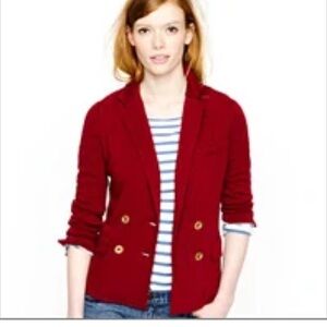 J. Crew Red Blazer Tailored, size S